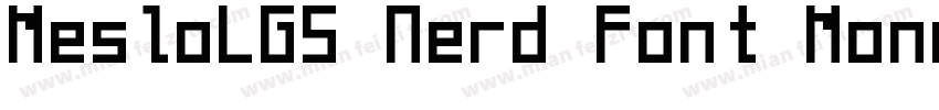 MesloLGS Nerd Font Mono RegularForP字体转换